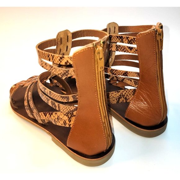 New Very Volatile Los Angeles Women's Gladiator Sandals Zipper Back Made In Indi - Picture 5 of 12